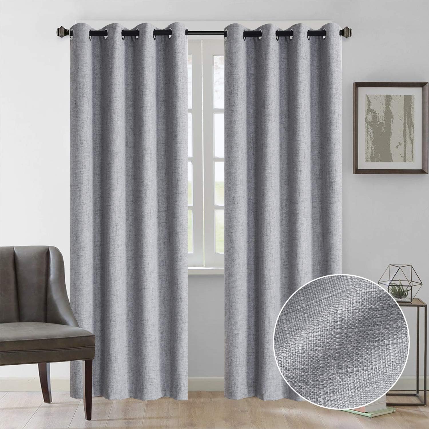 Amazon.com: Rose Home Fashion Natural Linen Look, 100% Blackout