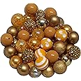 20mm Bulk Mix of 52 Gold Chunky Bubblegum Beads 11 Styles Acrylic Gumball Beads Lot