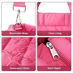 KALIDI Quilted Tote Bag Small Puffer Crossbody Bag
