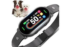 SKBAK Smart Dog Bark Collar - for Small Medium Large Dogs 10-100lbs, Automatic Dog Training Collar to Decrease Barking, Anti Barking Device with 4 Training Modes, More 8 Sensitivity Levels, Black