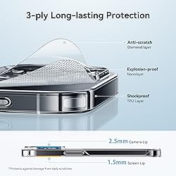 CASEKOO for iPhone 15 Pro Max Case Crystal