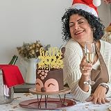 Xsstarmi Hello 2026 Cake Topper Glitter Gold Happy New Year Party Decoration view 6