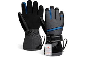 Winter Gloves for Men&Women, Waterproof Ski Gloves with 3M Thinsulate for Snowboarding Cycling Hiking and Outdoor Work