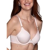 Vanity Fair Women's Full Coverage Beauty Back Smoothing Bra, 4-Way Stretch Fabric, Lightly Lined Cups up to DD
