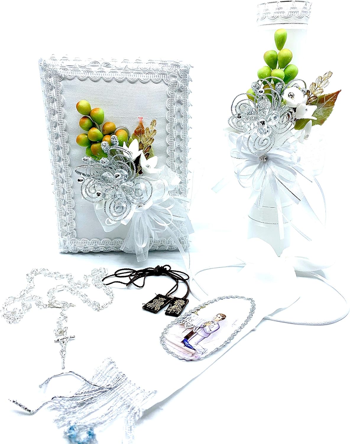 first communion candle set boy