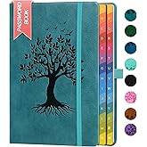 ZXHQ Password Book with Colorful Alphabetical Tabs, 8.4" x 5.8" Hardcover Password Keeper & Internet & Login Organizer for Seniors, Home & Office, Sea Green