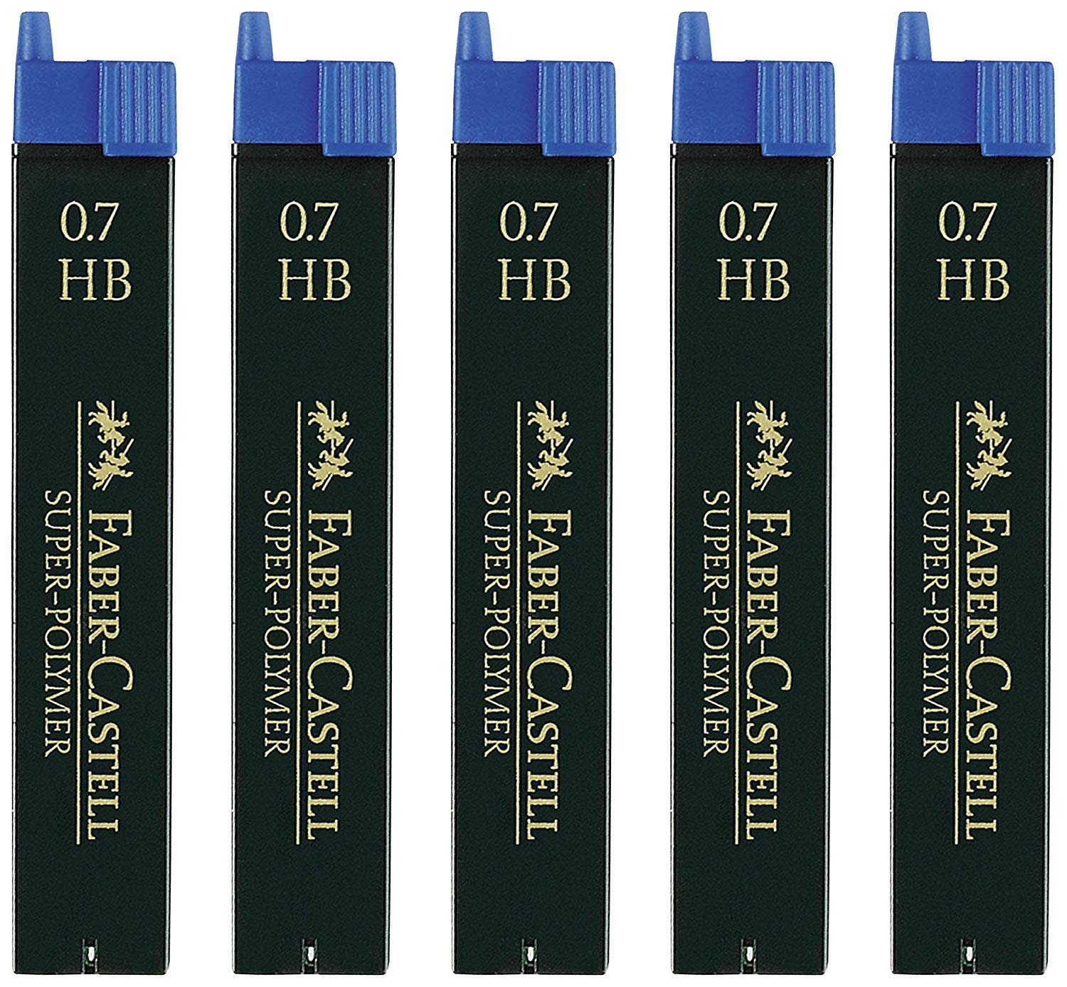 Faber Castell Super-Polymer Fine Leads 0.7 HB, 5x, 0.7HB, 1