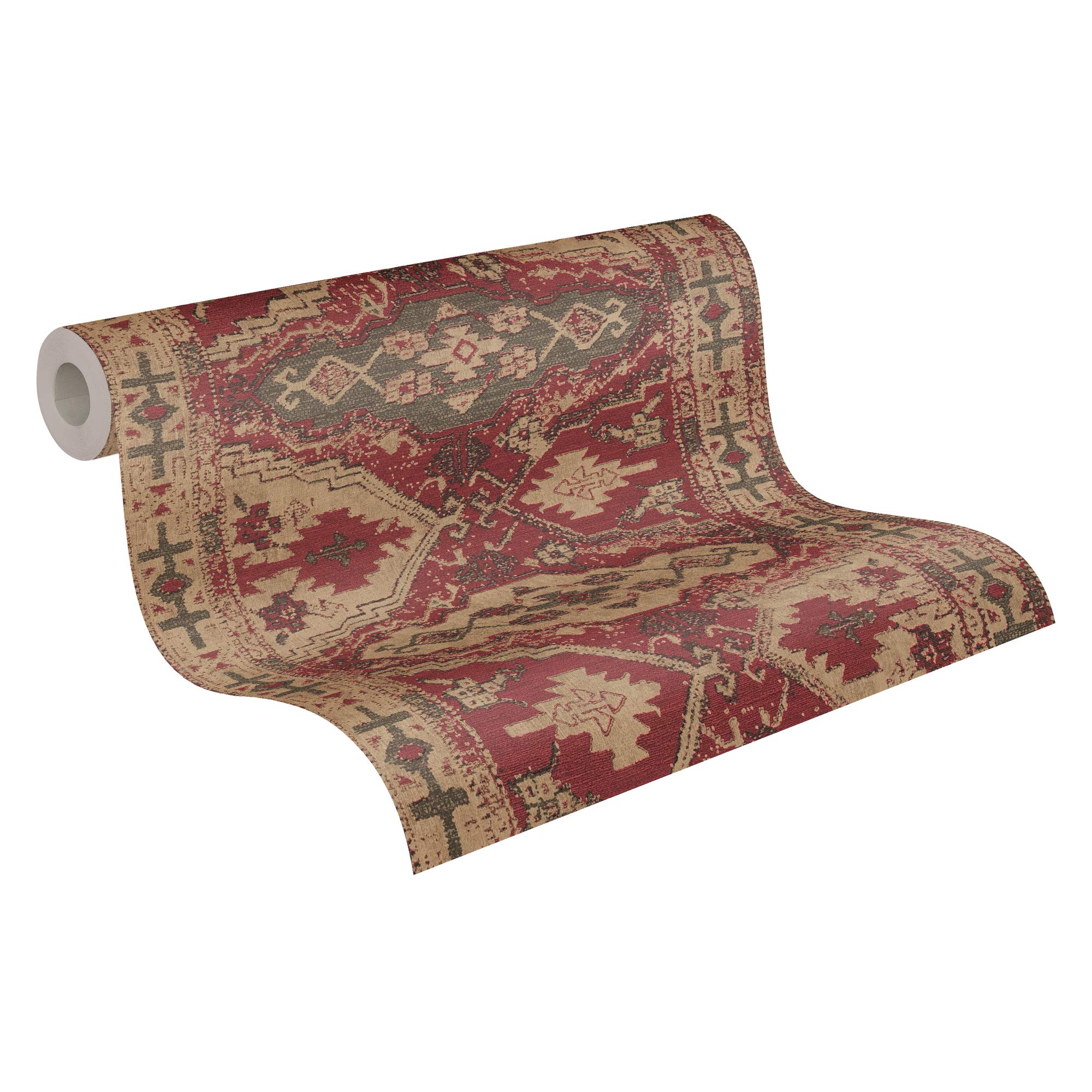 Livingwalls Oriental Wallpaper Metropolitan Stories 2 A.S. Création Non-Woven 10.05 m x 0.53 m Beige Red Black Made in Germany 378681 37868-1