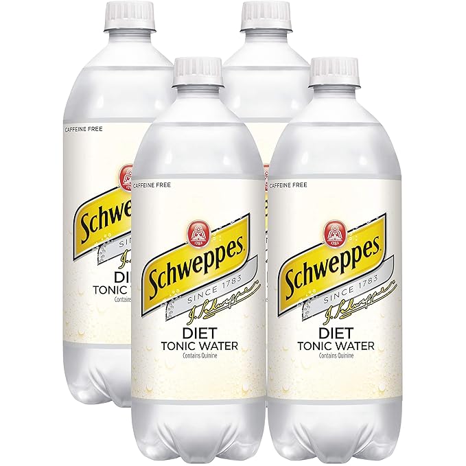  Schweppes Diet Tonic Water 33.8 Fl Oz Pack of 4 Amazon.com Grocery 