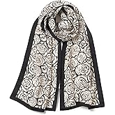 SHIROUYU 100% Mulberry Silk Women's 55”*14” Long Scarf Headscarf and Neck Scarf - Rectangular Hair Towel with Gift Packed