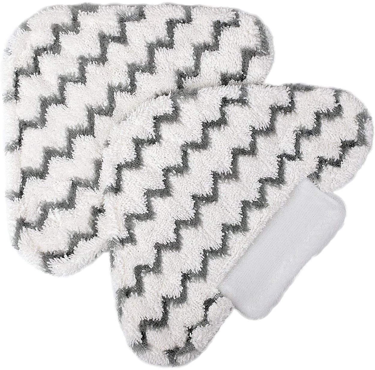 Bluwhale Washable Steam Mop Replacement Triangle Pads for Shark Lift-Away/Genius Hard Floor Steam Pocket Mop S3973D S3973 S5003D S6002 (2 Packs)