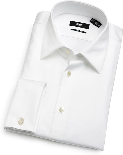 hugo boss white shirt regular fit
