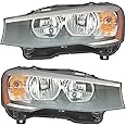 For BMW X3/X4 Headlights Lamps Set 2015 2016 2017 2018 Halogen Driver and Passenger Side