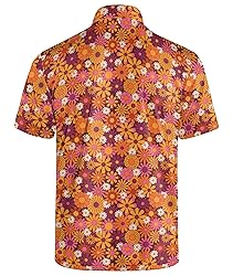 Anhlfyu Mens 70s Shirt 70s Outfits for Men Disco