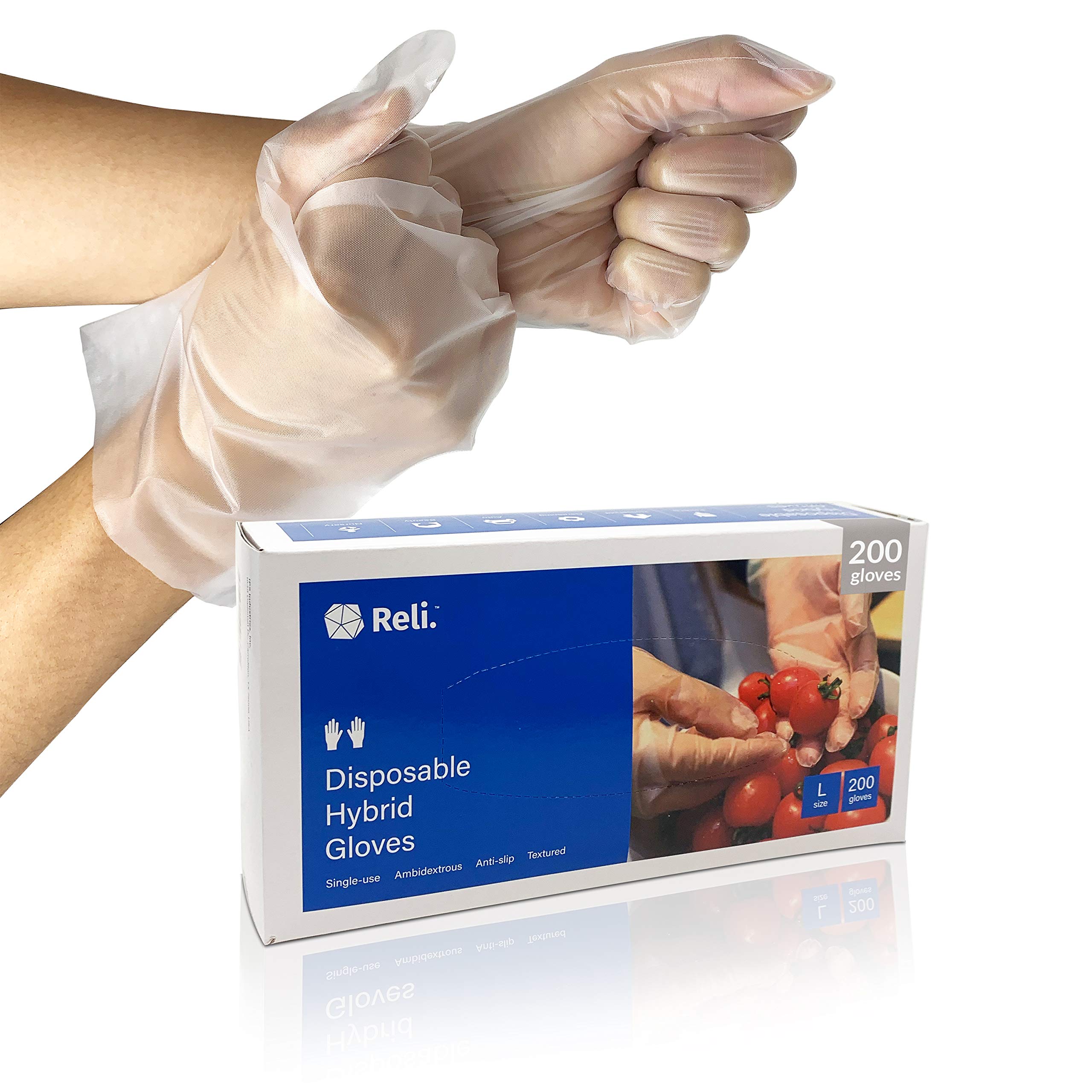 Buy Reli. Disposable Gloves, Large (200 Pack) (S/M/L/XL Available