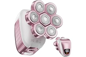 WYKLAUS Electric Razors for Women, 5 in 1 Cordless Electric Painless Leg Shaver for Women, Hair Remover for Legs Bikini Face Lips Hairs Sensitive Skin