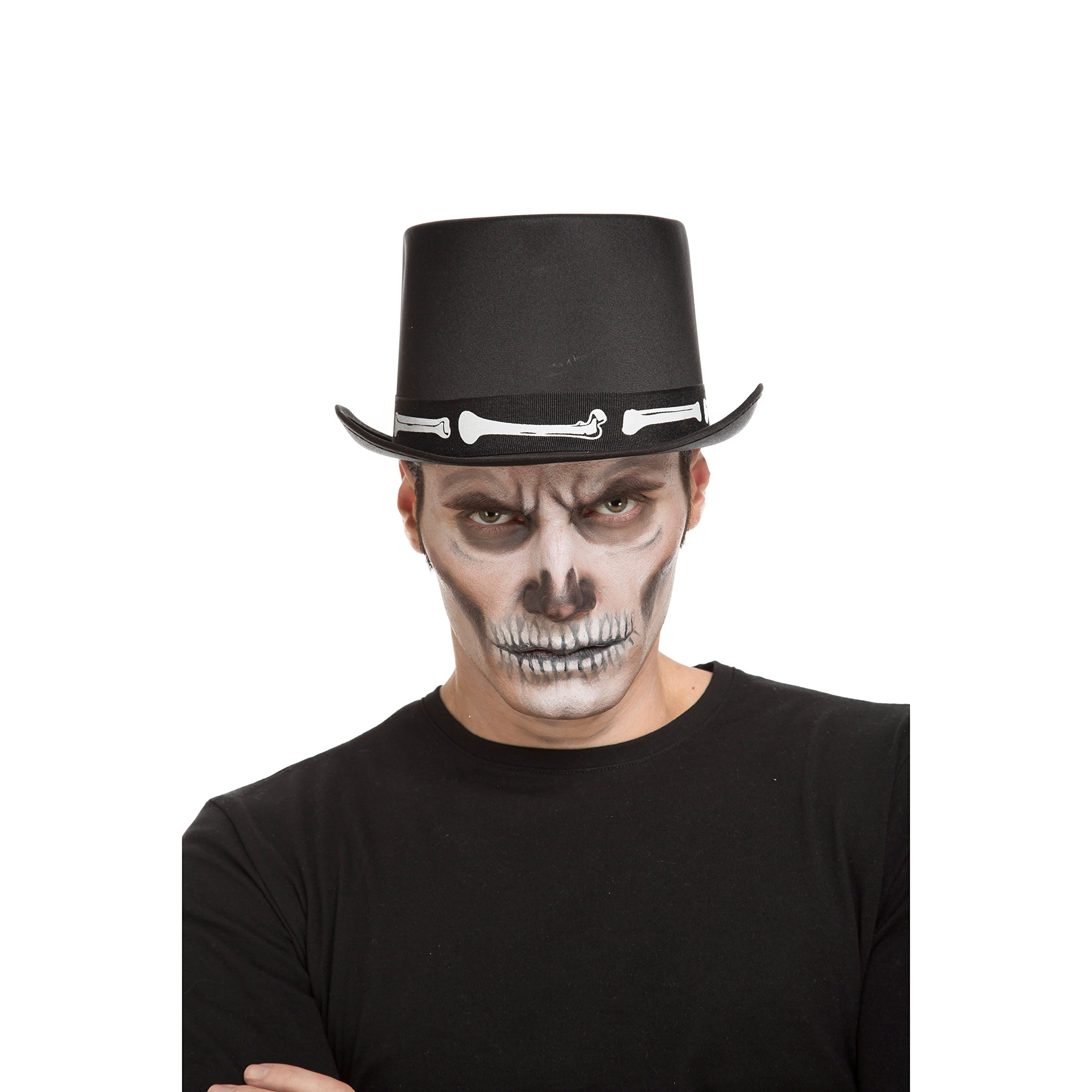 Viving Costumes Bones Top Hat, 59 cm