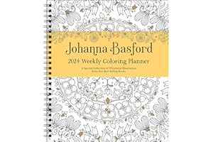 Johanna Basford 12-Month 2024 Coloring Weekly Planner Calendar: A Special Collection of Whimsical Illustrations