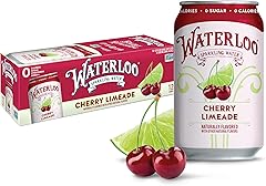 Waterloo Sparkling Water, Cherry Limeade Naturally Flavored, 12 Fl Oz Cans (Pack of 12) – Zero Calories and Zero Sugar or Swe