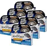 Hot Shot Ultra Liquid Roach Bait 6 Count, Kills In Hours, 6 Pack | Kills Large &amp; Small Roaches, Place Bait Stations Where Roaches Have Been Seen, Clear Non-Staining Formula