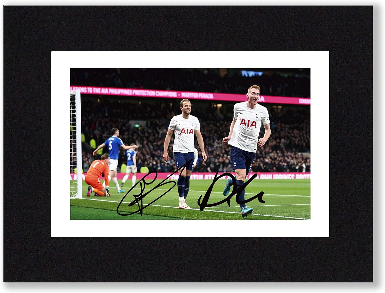Photographs - Harry Kane & Dejan Kulusevski Signed 8x6 Inch Mounted Photo Print Pre Printed Signature Tottenham Hotspur Autograph Gift, Ready To Be Framed