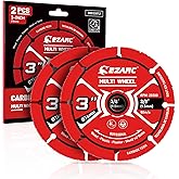 EZARC 3 Inch Cut Off Wheels, Carbide Cutting Disc, Angle Grinder Cutting Wheel for Wood, Wood with Nails, Laminate, Plastic, Plaster, 2 Pack