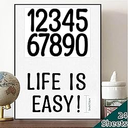 24 Sheets Large Letter Stickers 3 Inch 300 PCS