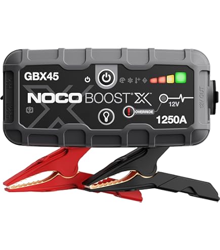 Amazon.com: NOCO Boost GB40: 1000A UltraSafe Jump Starter – 12V Lithium  Battery Booster Pack, Portable Jump Box, Power Bank & Jumper Cables