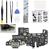 Charging Port Replacement Kit Compatible with Motorola G Stylus 5G 2024 US Version, Dock Board USB-C Connector Only for Moto G Stylus 5G 2024 XT2419 Series, with Instruction Manual, Toolkit