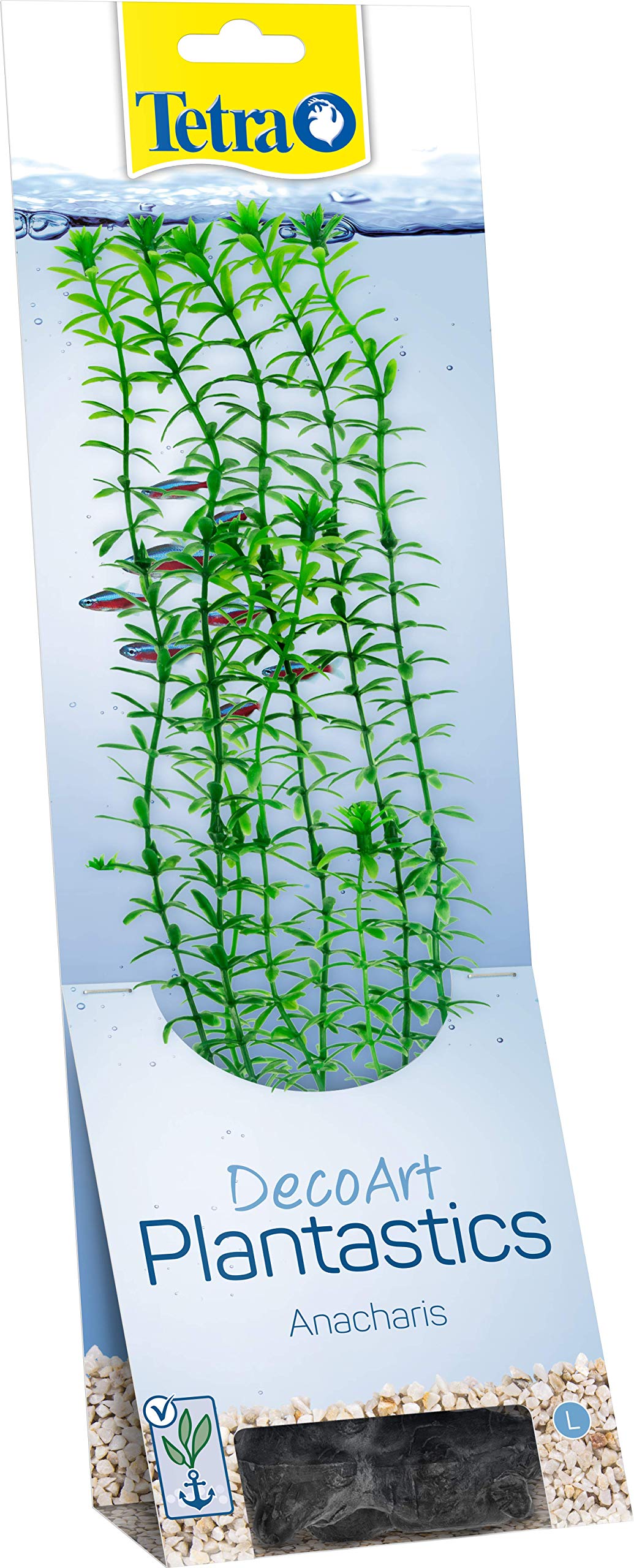 Tetra DecoArt Plant Anacharis Artificial Aquarium Plant Real Looking Underwater Plant, Green