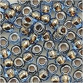Toho Seed Beads, Gold Lined Lt Montana Blue