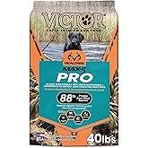 VICTOR Super Premium Dog Food – Realtree MAX-5 PRO High Protein Dry Kibble – Promotes Joint Health with Glucosamine – 30% Protein, Gluten Free for Active & Sporting Adult Dogs, 40lb