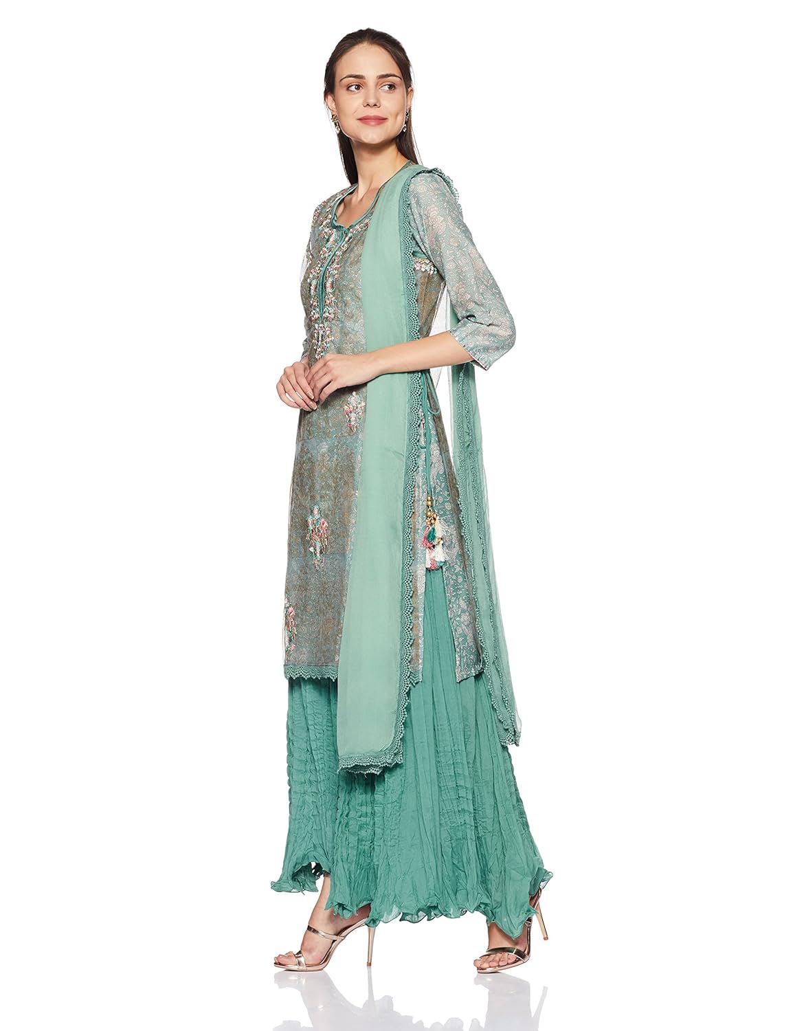 biba women's straight salwar suit