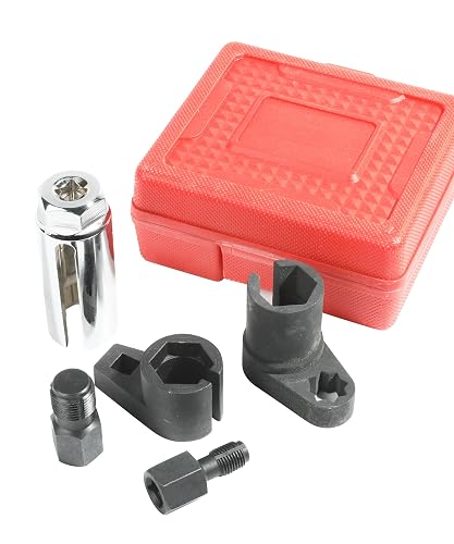 5-Piece O2 Sensor Socket Set - Oxygen Sensor Removal Tools With Thread ...