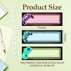 30 Name Tags for Classroom Cubbies, 3x9 in Video