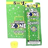 SuperStore77 HempZone Kush Wraps Made with Canadian Hemp 15 Packs of 5 for A Total of 75 Rillo Sized Hemps Wraps (Freshness Guarenteed)