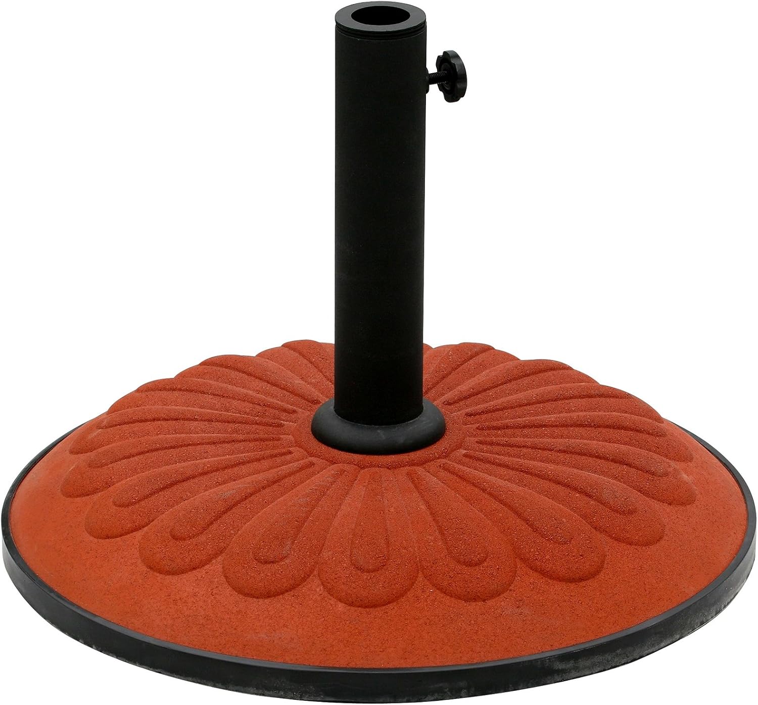 Amazon Com International Caravan 23900ap 25 Tc Ic Furniture Piece Resin Sunflower Umbrella Stand Terra Cotta Furniture Decor