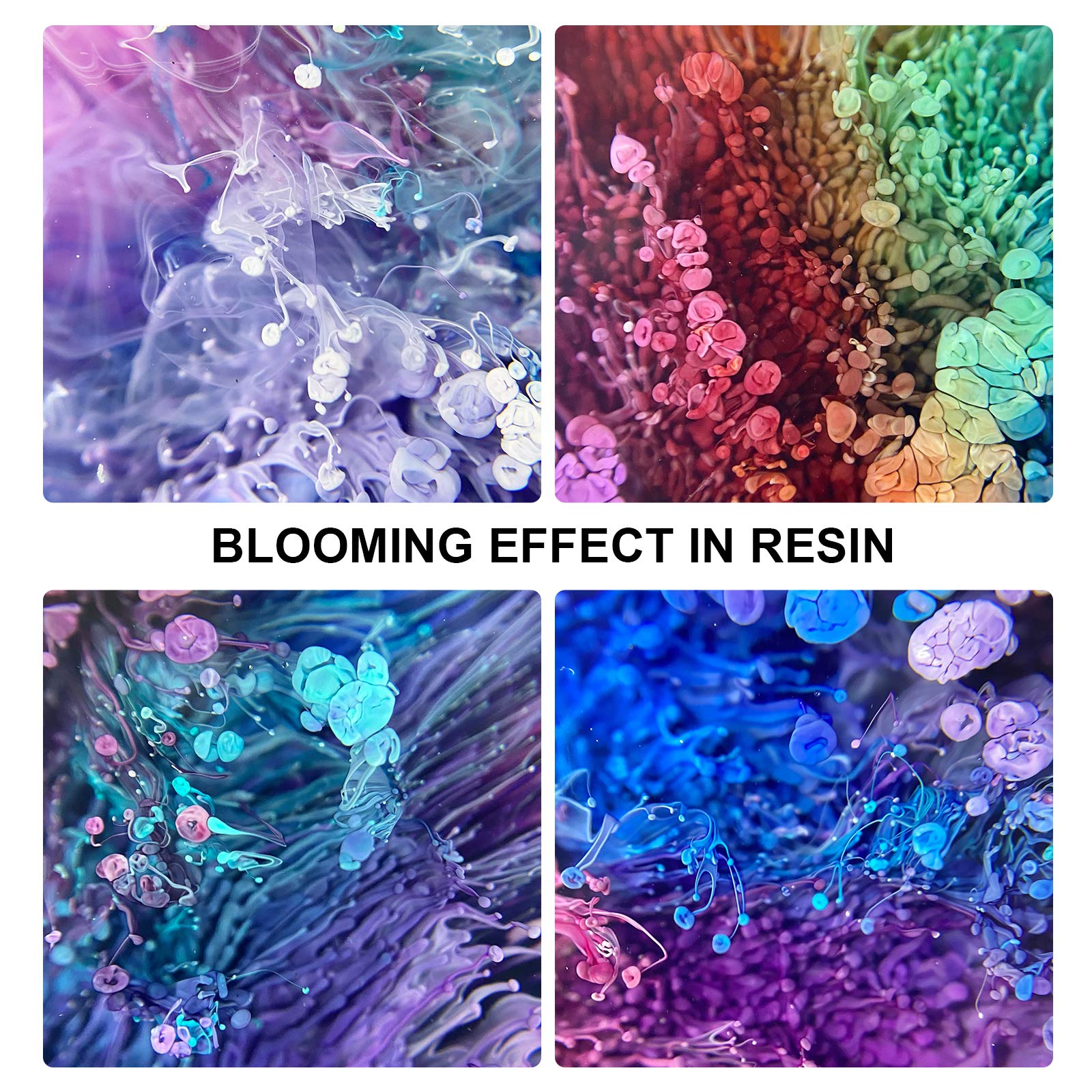 Alcohol Ink Set Epoxy Resin Dye- LET'S RESIN Vibrant Colors Alcohol Ink for Epoxy Resin, Concentrated Alcohol Based Resin Ink for Tumblers,Epoxy Resin Molds,Alcohol Inks Art (Each 0.35oz x 18 Bottle)