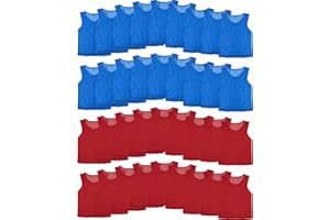 Pasimy 36 Pcs Pennies for Youth Sports Basketball Practice Jersey Kids Adult Soccer Football Hockey Pinnies Scrimmage Jerseys