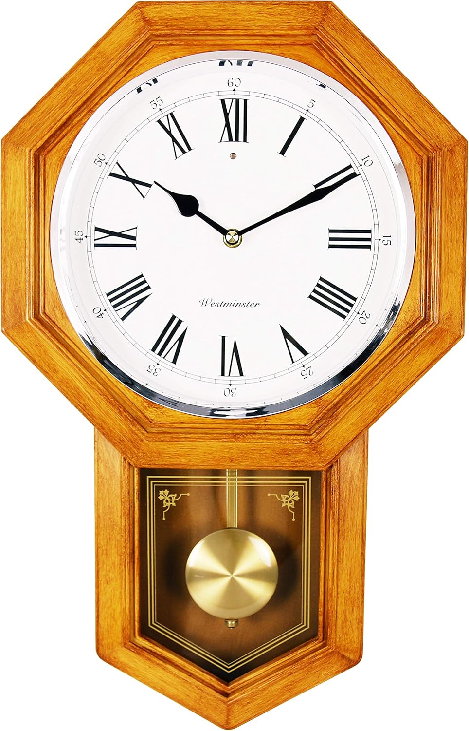 School House Pendulum Wall Clock