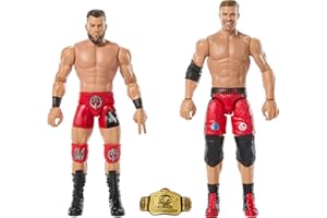 Mattel WWE Main Event Showdown Action Figures 2-Pack with Accessory, Series #22 Austin Theory & Grayson Waller Collectible Set, 6-inch