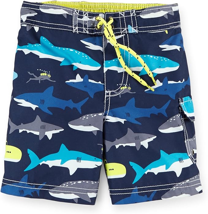 Carter's Baby Boys' Swim Trunks (12 Months, Blue Shark