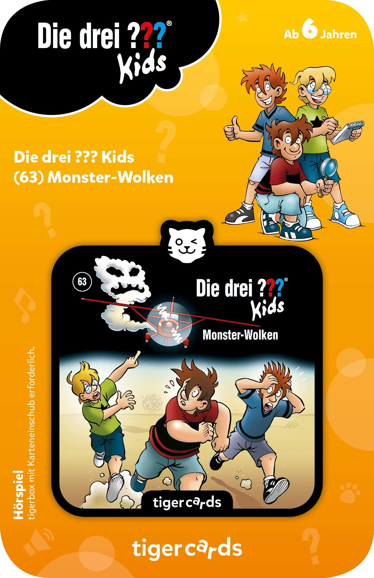 tigermedia tigercard Die drei ??? Kids Episode 63 Monster Clouds Detective Adventure Tiger Box Audio Books Gift Idea for School