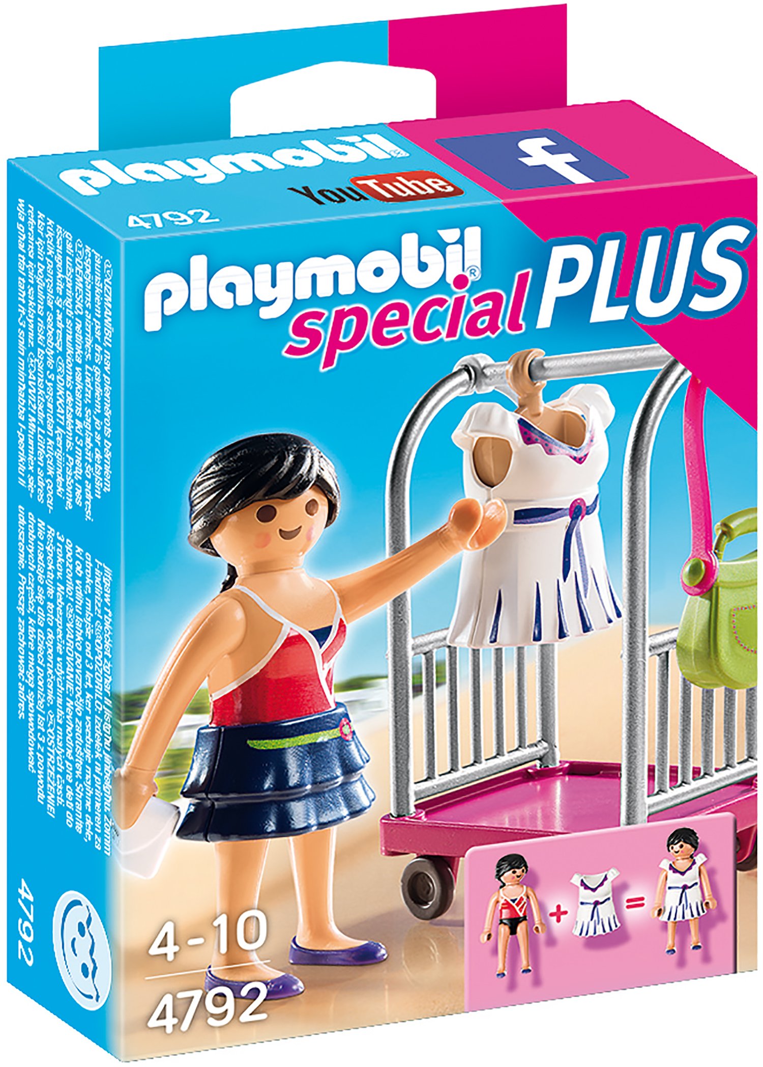 Playmobil 4792 Model with Clothing Rack, Fun Imaginative Role-Play, PlaySets Suitable for Children Ages 4+