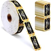 Pasimy 1000 Pcs Raffle Tickets Black Golden Good Luck Number Cards Single | Raffle Tickets Clean Tear Perforation Carnivals Fundraise Contest Entry Prize Class Reward Drink Xmas New Year Party Supplies