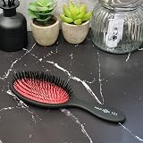 Head Jog 101 Bristle Paddle Brush Red Black Nylon Cushion for Blow Drying view 5