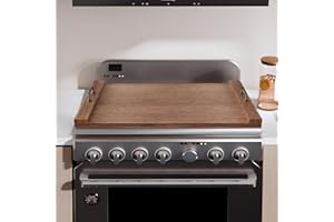 Sevenjungle Noodle Board Stove Cover, 29.5" x 22" Wood Stove Top Covers with Handles for Electric & Gas Stoves, Easy to Clean Dual Purpose Kitchen Organizer.