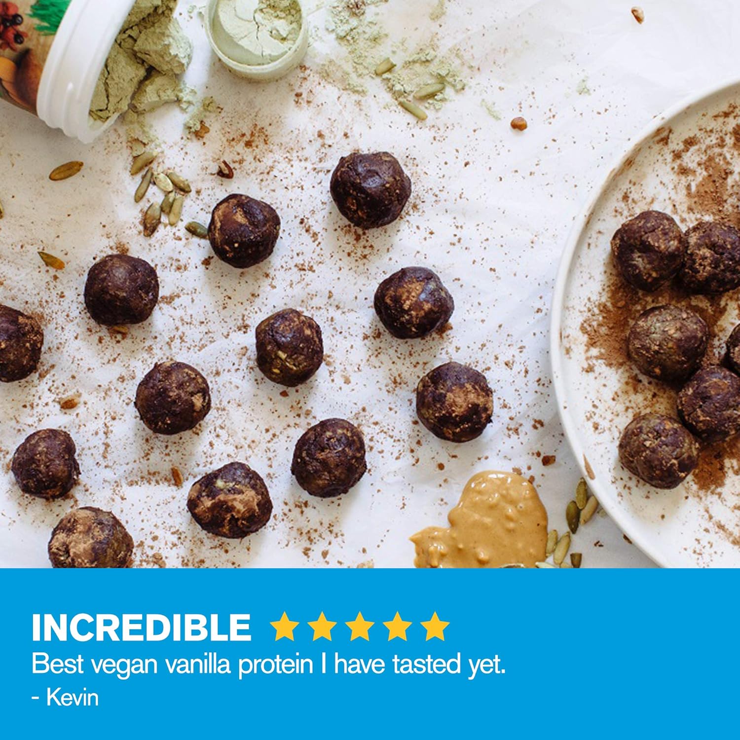 Amazing Grass Protein Superfood: Vegan Protein Powder, All-in-One Nutrition Shake, Pure Vanilla, 20 Servings : Grocery & Gourmet Food