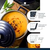 MasterClass Medium Casserole Dish with Lid 4 Litre 24 cm Blue view 4
