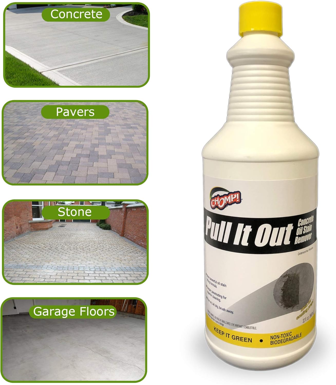 Amazon Com Chomp Pull It Out Oil Stain Remover For Concrete